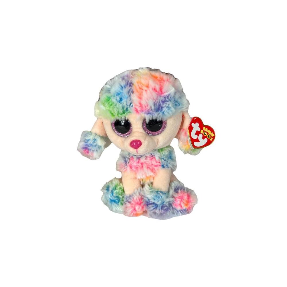 Ty Beanie Boos "Rainbow" the Poodle Dog Plush Toy‎ w/Tags 2017